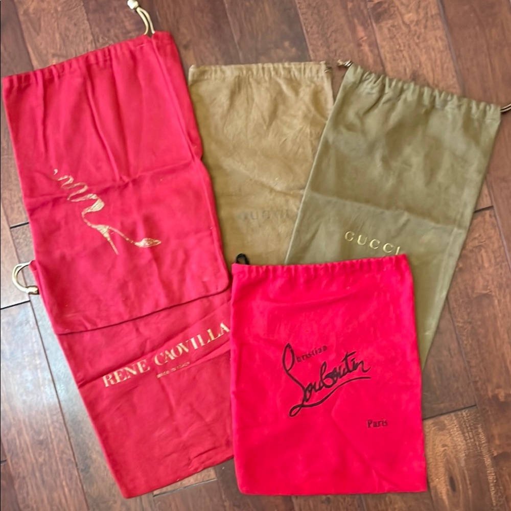 Authentic Dust Bags Gucci Louboutin Rene Caovilla